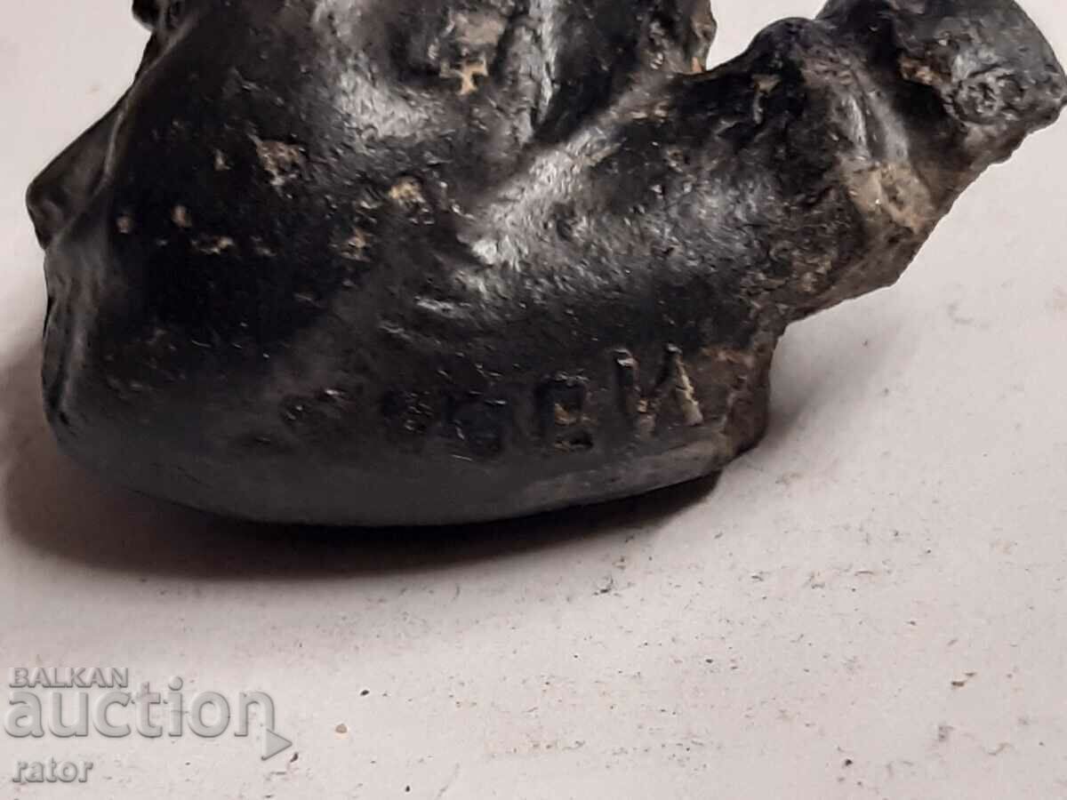 Παράδοση Πολύ παλιός σπάνιος κύριος κεραμικός πήλινος σωλήνας