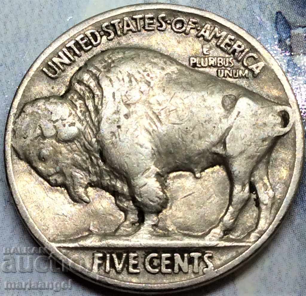 US 5 cents 1935 Indian silver - not common