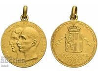 Gold medal for the wedding of Tsar Boris III.