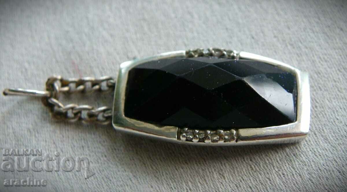 Silver locket with natural aventurine, Australia with price 70.00 BGN | € 35.79