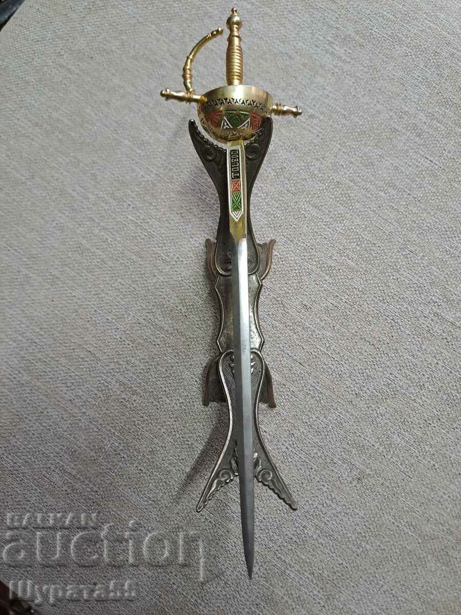 Auction Paper knife 23 cm. Stand 15 cm BGN 50 set. Auction Paper knife 23 cm. Stand 15 cm BGN 50 set.