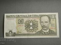 Banknote - Cuba - 1 peso UNC | 2016