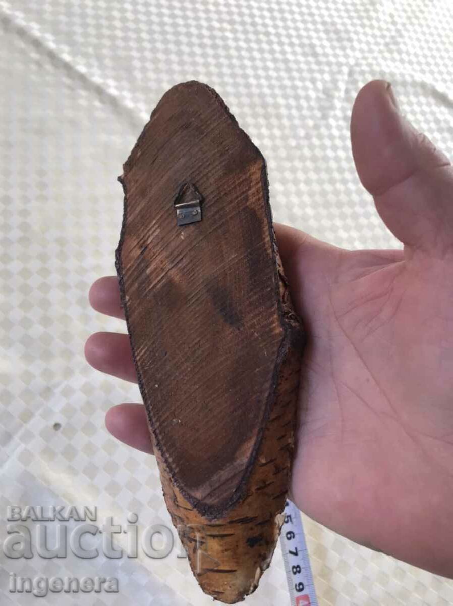 Auction  WALL PANEL BIRCH WOOD PYROGRAPH FROM THE EARLY SOC