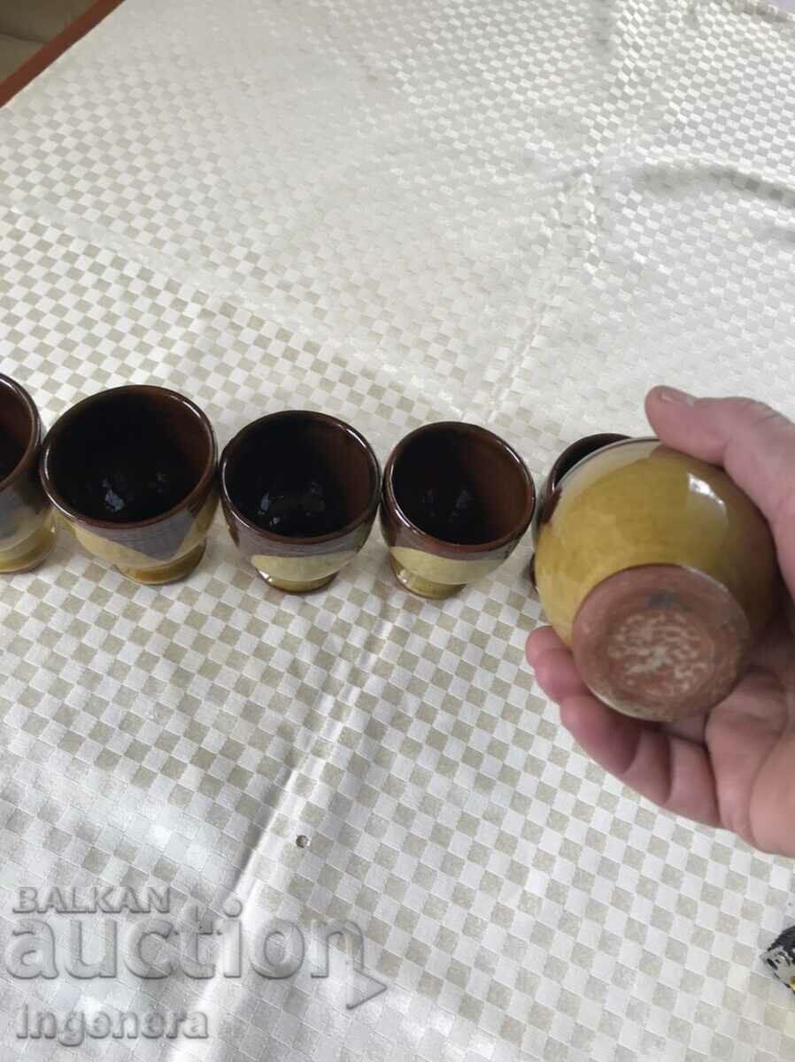 CERAMIC TROJAN CUP NEW-6 PCS. - 5 CERAMIC TROJAN CUP NEW-6 PCS. - 5