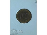 10 timbre Finlanda 1962 bronz