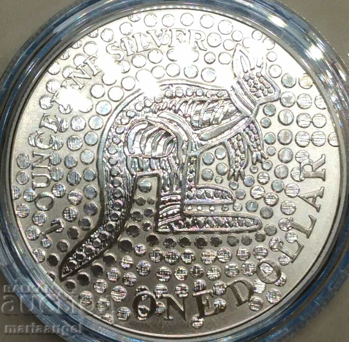 Australia 1 Dollar 2001 UNC PROOF Elizabeth II Silver