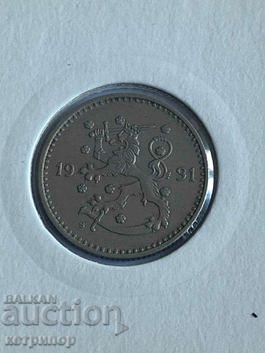 1 mark Finland 1931 nickel with price 15.00 BGN | € 7.67 1 mark Finland 1931 nickel with price 15.00 BGN | € 7.67