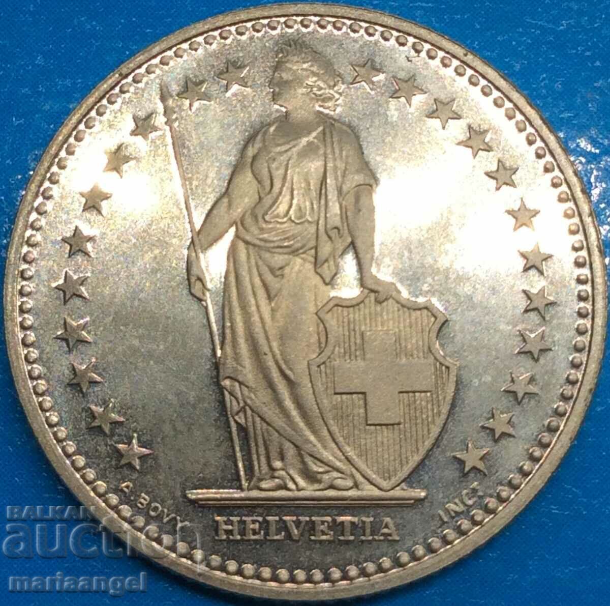 Elvetia 1 franc 1992 Helvetia PROOF UNC