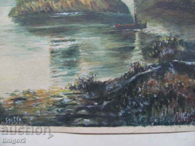 Old watercolor painting, signature, 37x27cm. - 6 Old watercolor painting, signature, 37x27cm. - 6