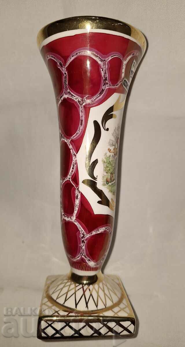 Porcelain vase--Laeken--hand made--Belgium - 5 Porcelain vase--Laeken--hand made--Belgium - 5