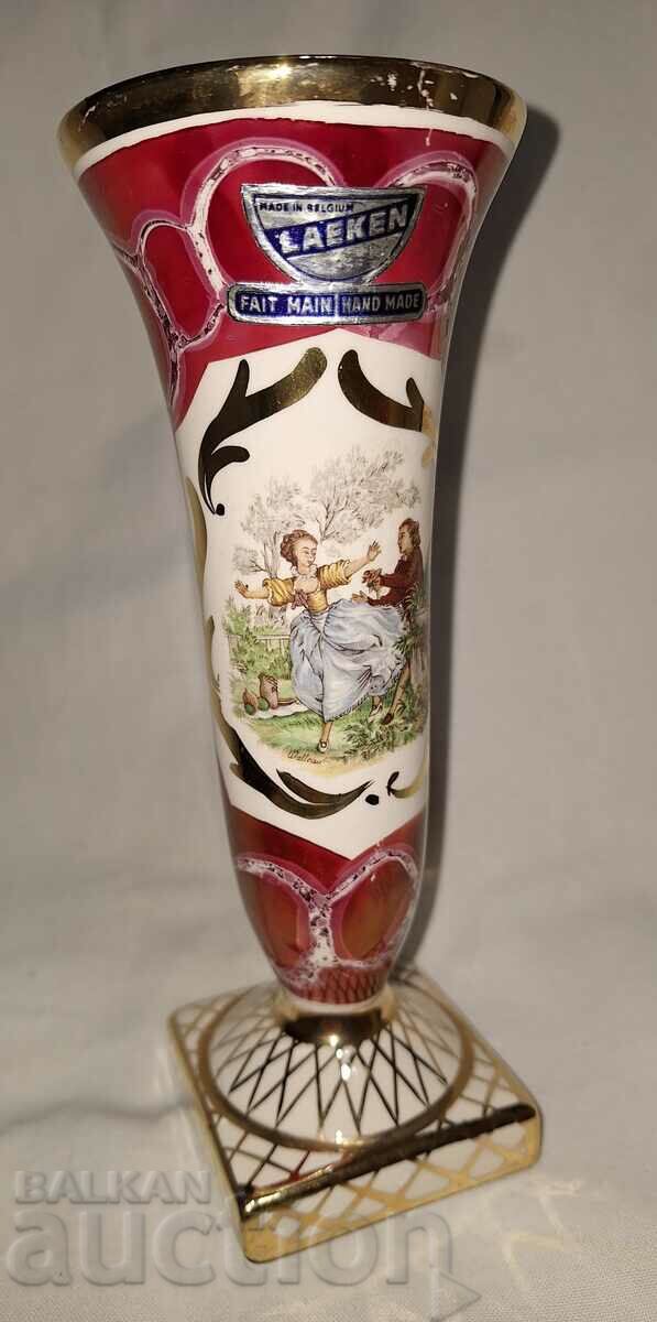 Porcelain vase--Laeken--hand made--Belgium - 6 Porcelain vase--Laeken--hand made--Belgium - 6