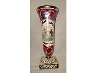 Porcelain vase--Laeken--hand made--Belgium