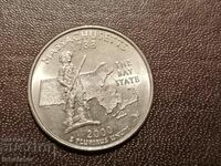 Massachusetts 25 cents 2000 R