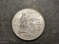 Massachusetts 25 Cent 2000 D