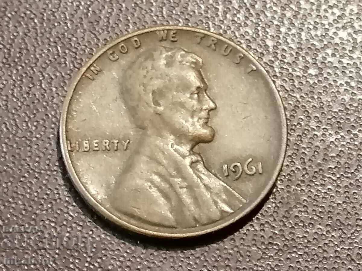 1961 1 cent SUA