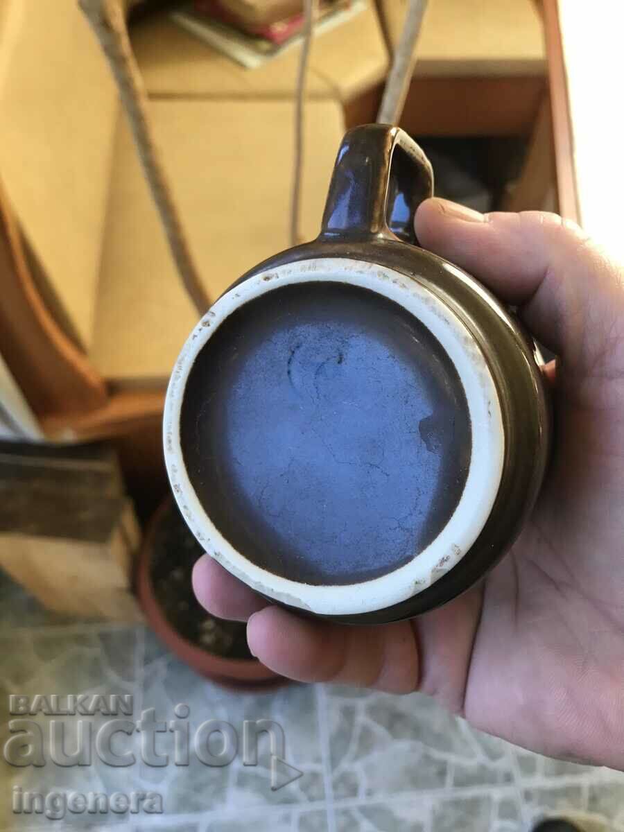 CERAMIC COFFEE TEA CUP MARKING BULGARIA-3 PCS. - 6