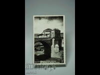 1930 Card Photo Dupnitsa Bridge and Old Mosque View