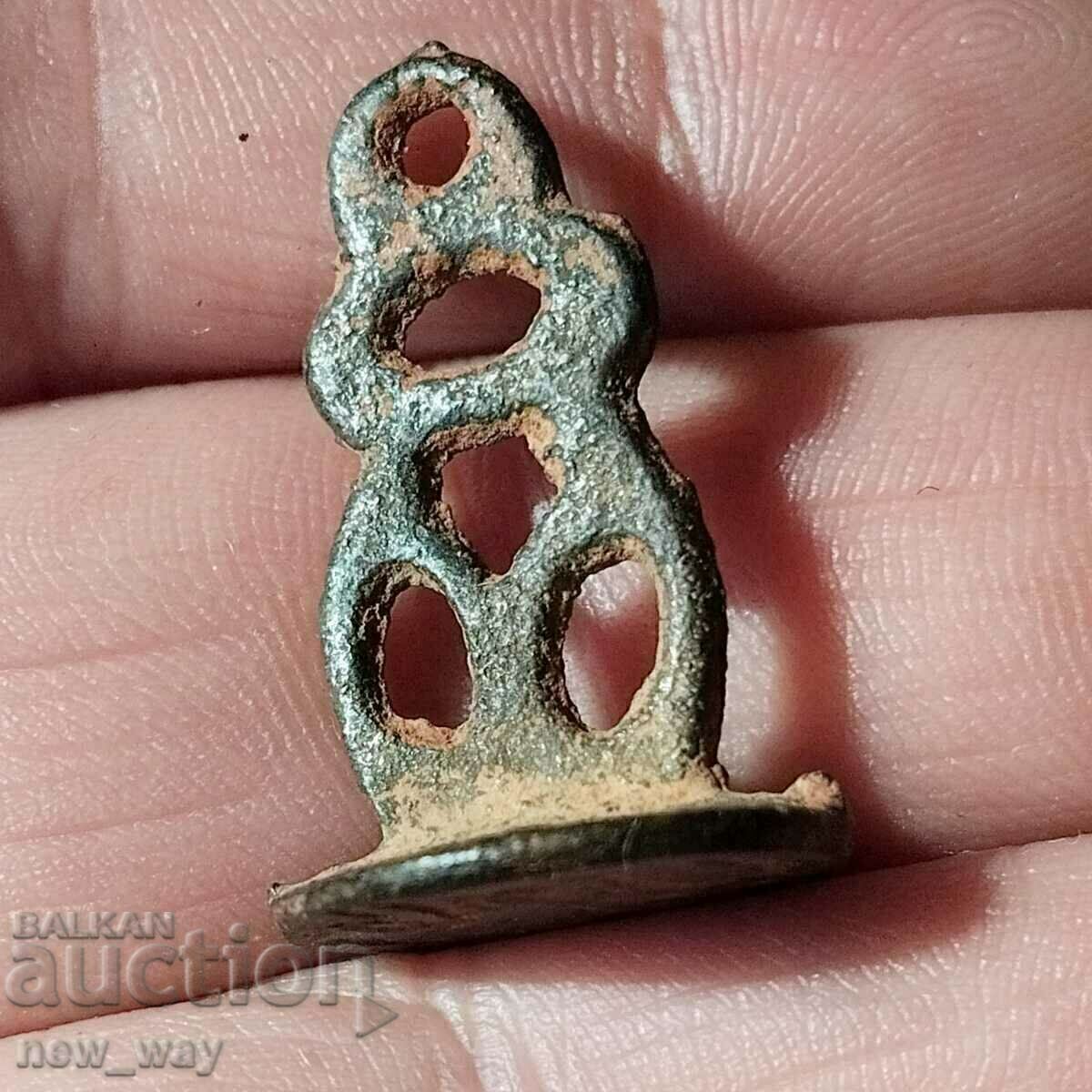 Vechi sigiliu otoman din bronz - 5