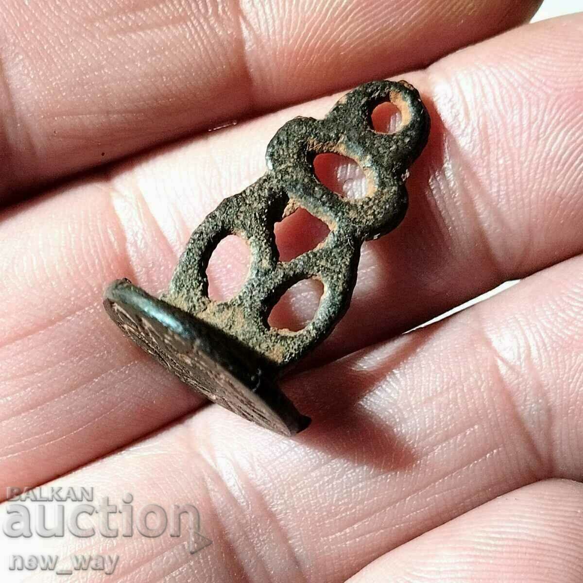 Vechi sigiliu otoman din bronz - 6 Vechi sigiliu otoman din bronz - 6