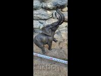 Old bronze sculpture. Figure of an Elephant