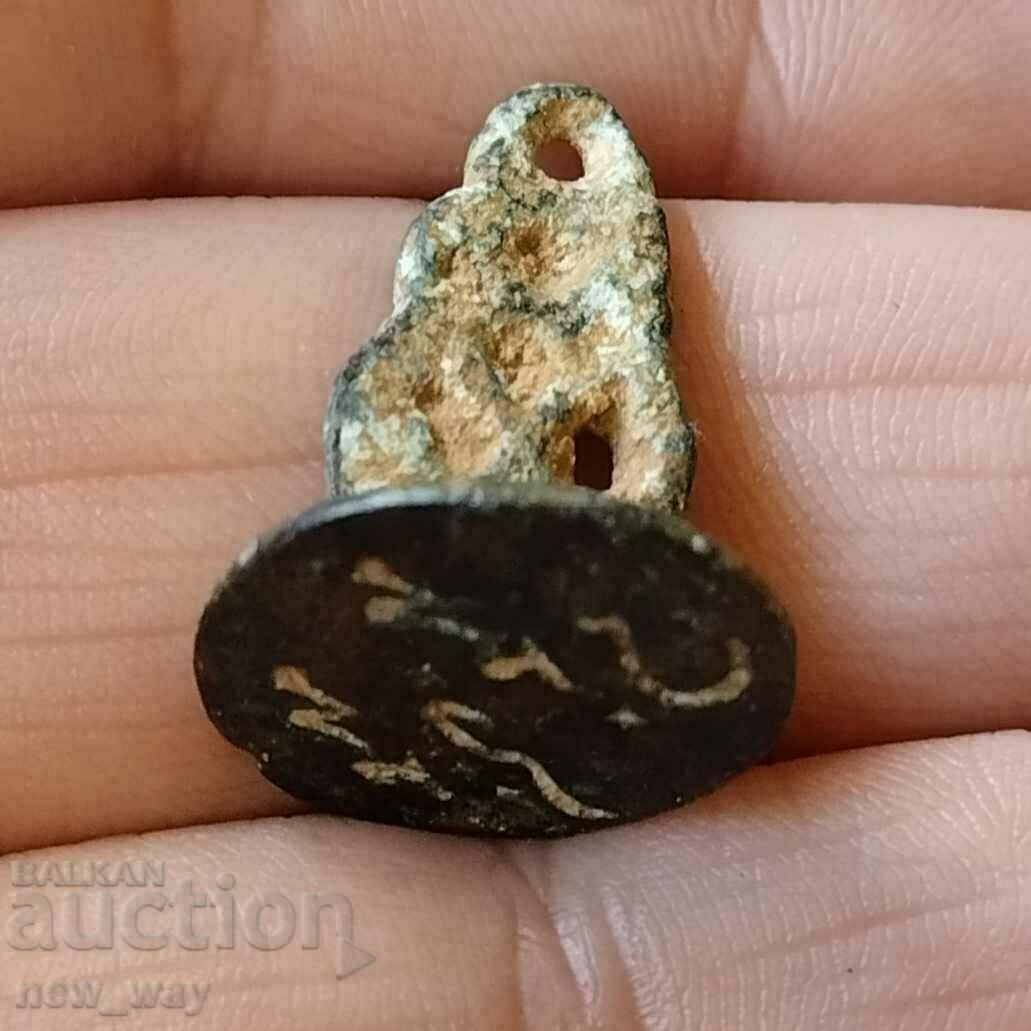 Livrarea Vechi sigiliu otoman din bronz. BZC
