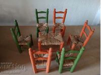 A set of old toys - chairs with a table