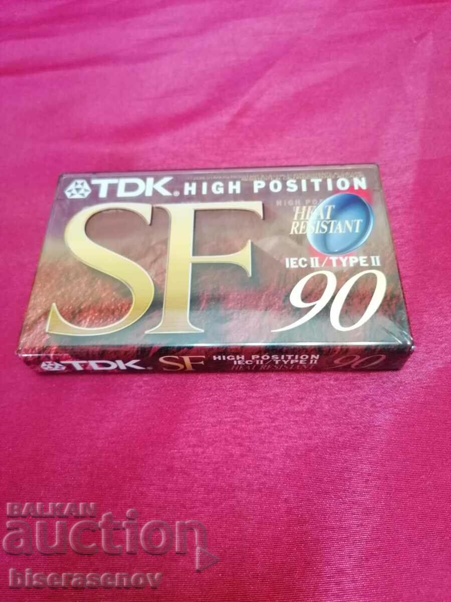 New TDK Sf90 High Position Type II Audio Cassette