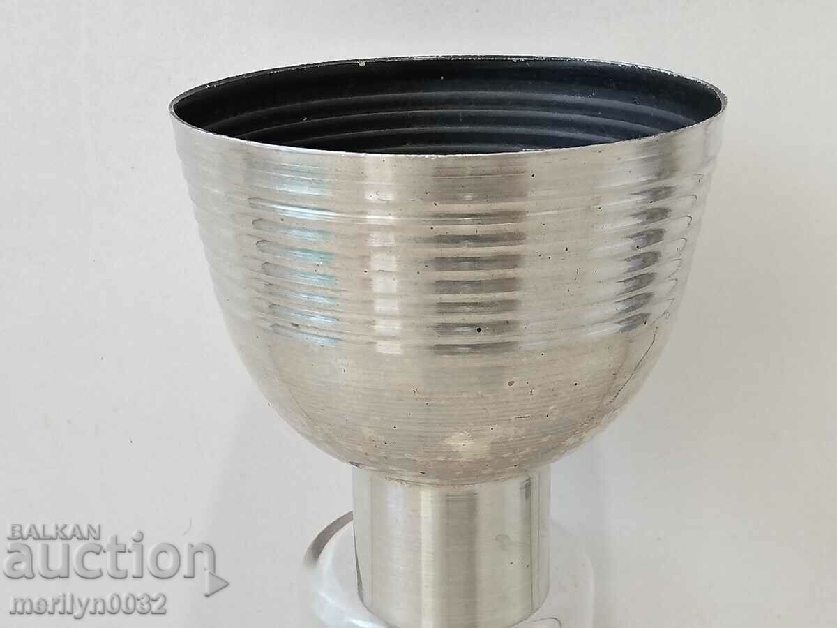 Auction Aluminum reflector of an industrial lamp shade Auction Aluminum reflector of an industrial lamp shade