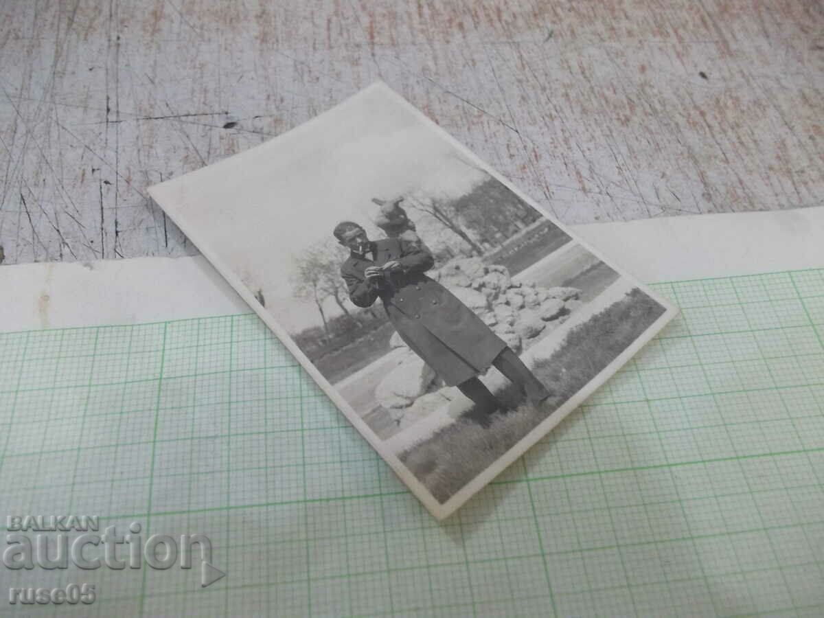 Auction Old photo in front of the "Boy with the Hydra" fountain in Ruse Auction Old photo in front of the "Boy with the Hydra" fountain in Ruse