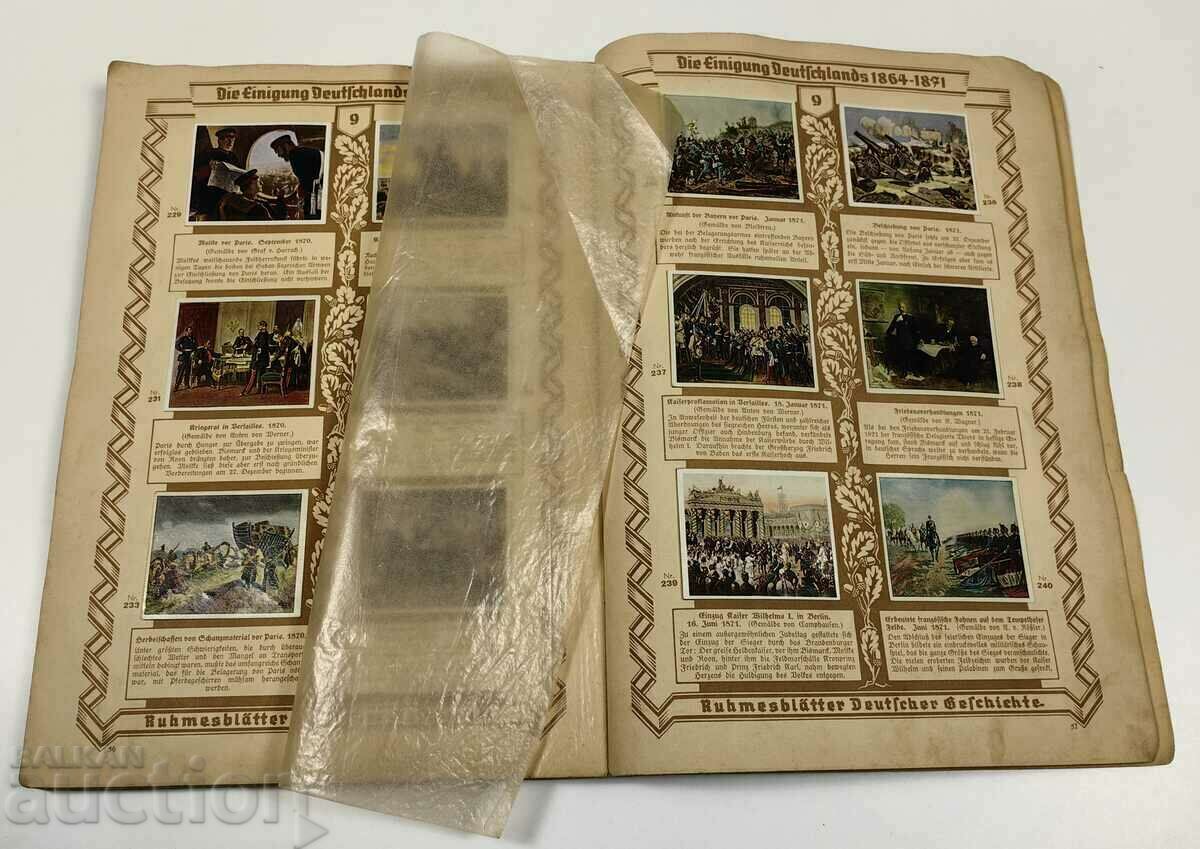 GERMAN HISTORY CIGARETTE CARDS WWII - 6 GERMAN HISTORY CIGARETTE CARDS WWII - 6