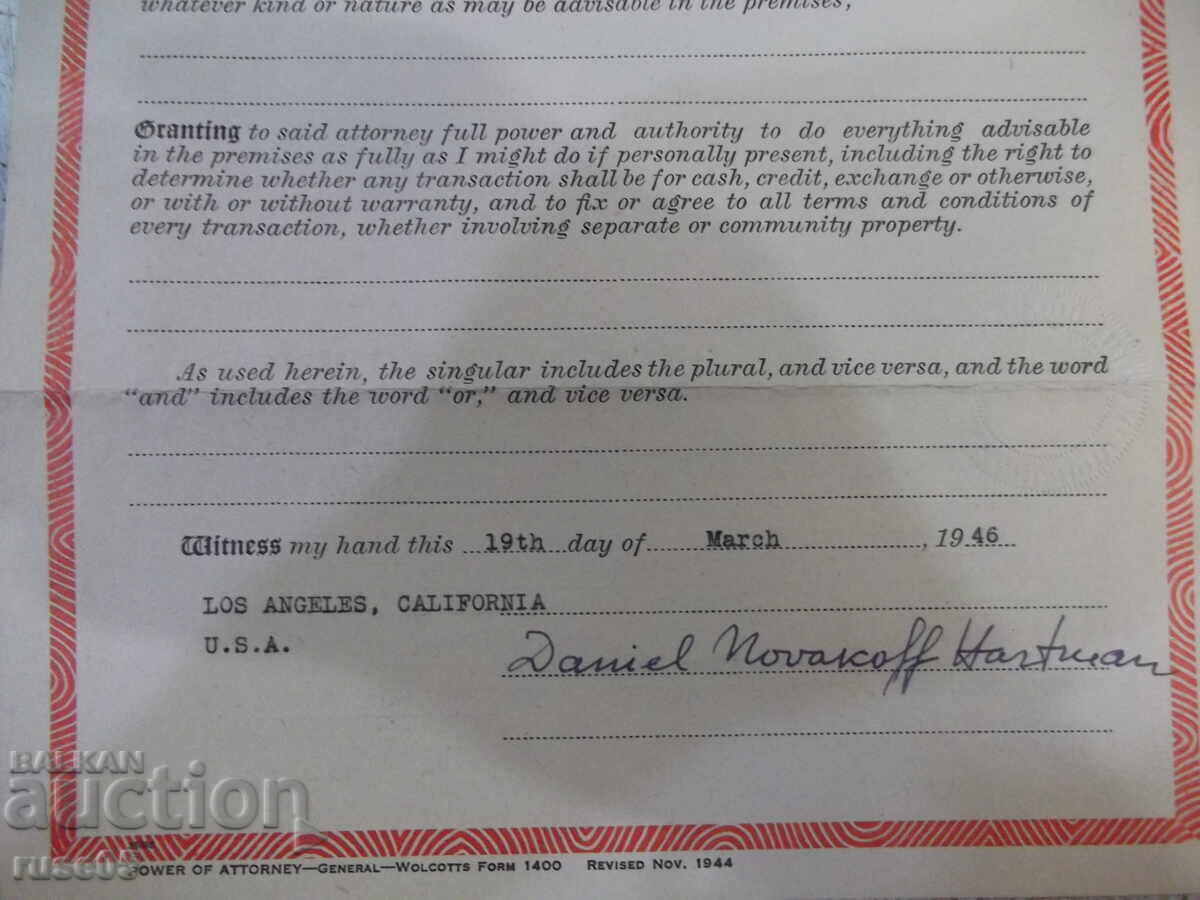 Auction Power of attorney from America Auction Power of attorney from America