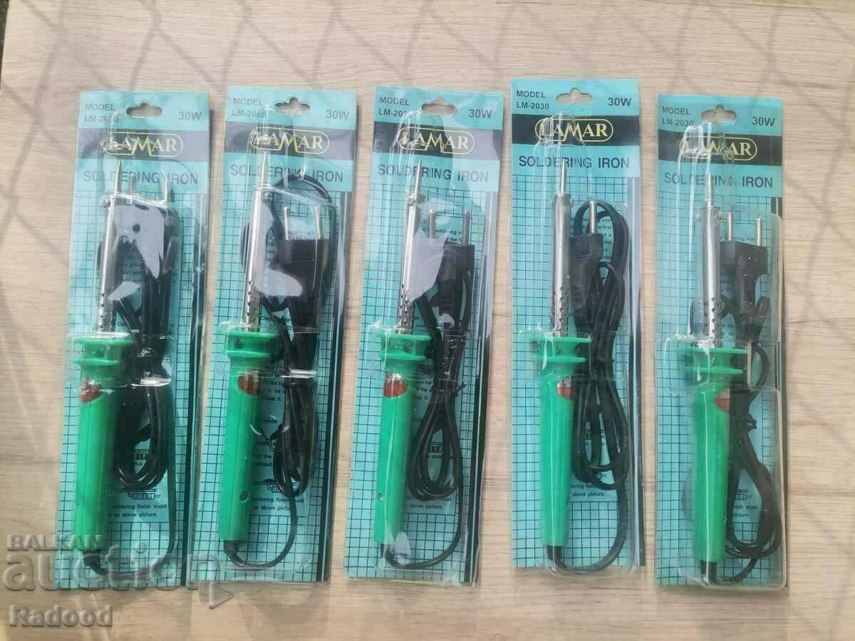 5 soldering irons