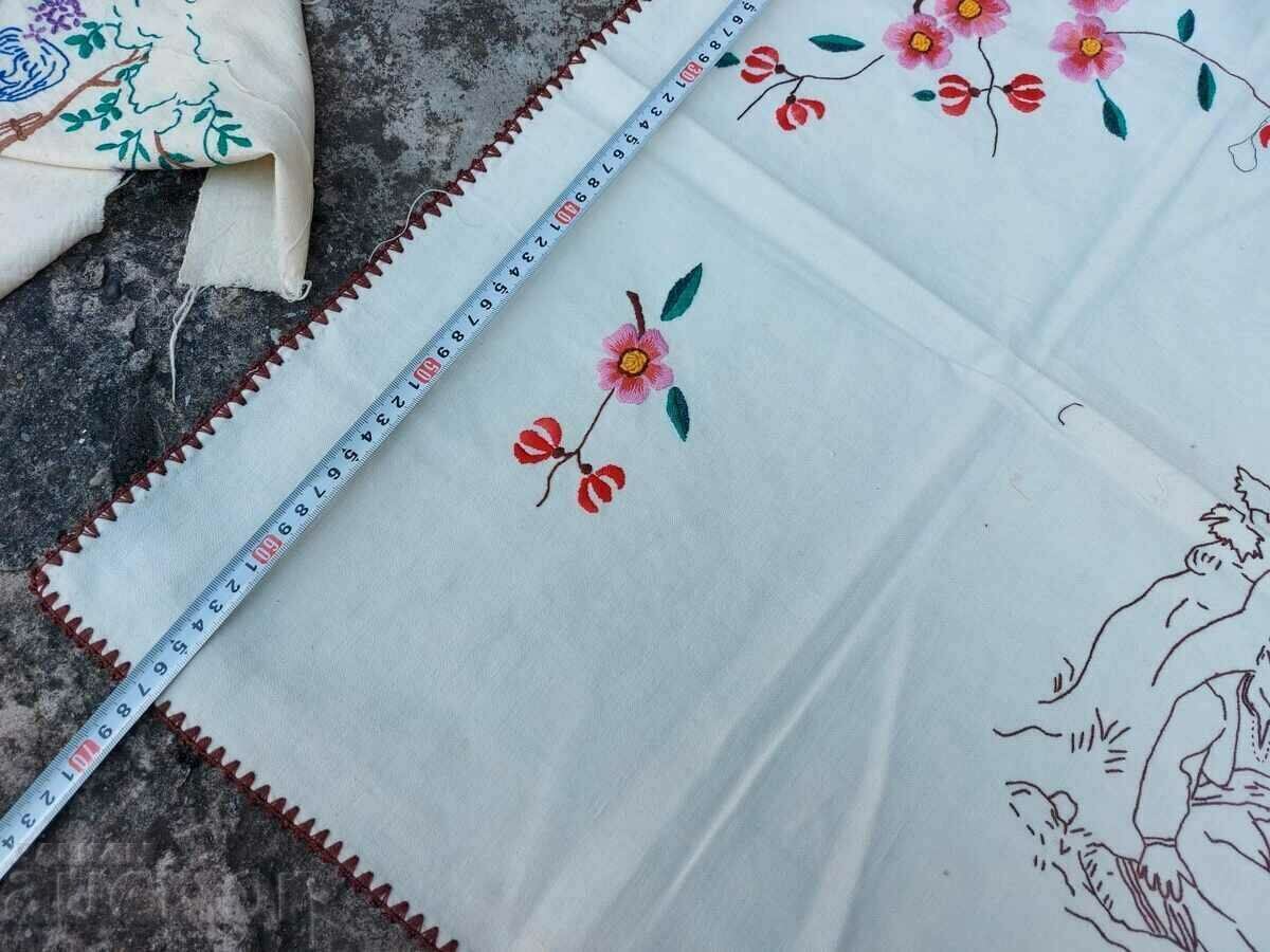 Delivery of . OLD EMBROIDERED CARPET WALL CHECK RUG EMBROIDERY Delivery of . OLD EMBROIDERED CARPET WALL CHECK RUG EMBROIDERY