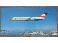 Καρτ ποστάλ της Austrian Airlines Douglas DC 9