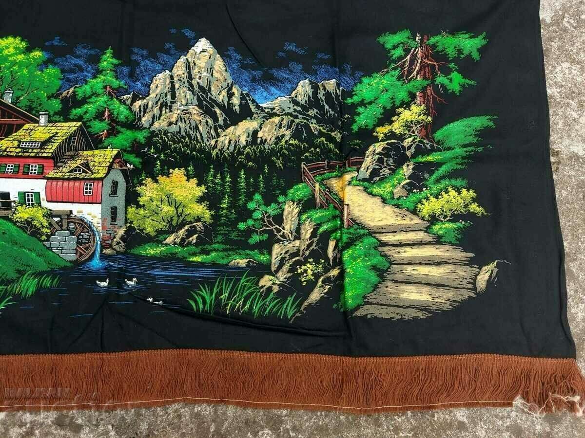 Auction . OLD UNUSED PAINTED CARPET RUG WALL Auction . OLD UNUSED PAINTED CARPET RUG WALL