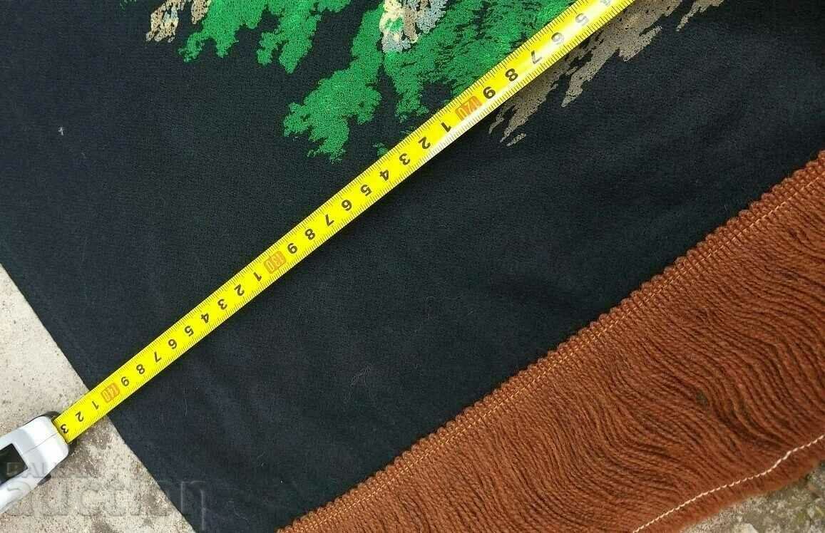 . OLD UNUSED PAINTED CARPET RUG WALL - 7 . OLD UNUSED PAINTED CARPET RUG WALL - 7