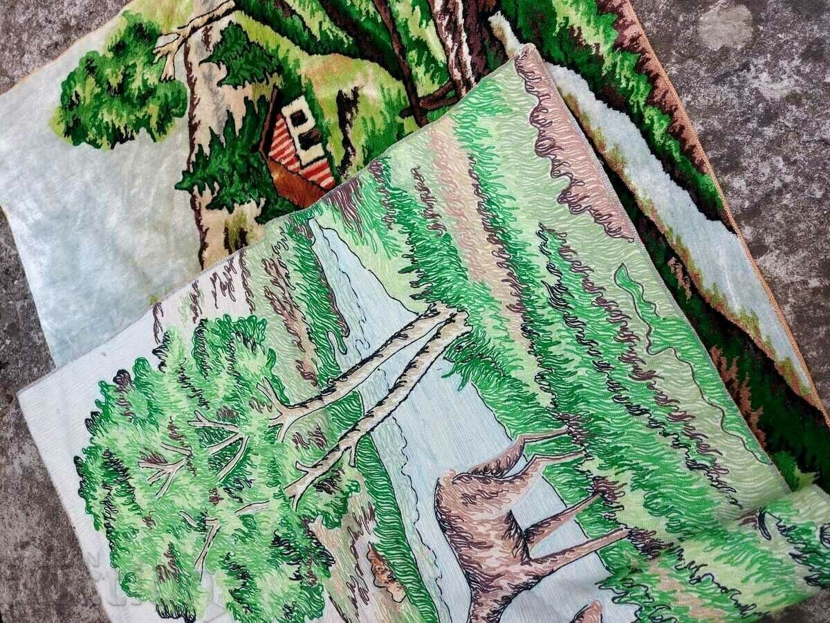 . OLD UNUSED CARPET RUG WALL - 7 . OLD UNUSED CARPET RUG WALL - 7