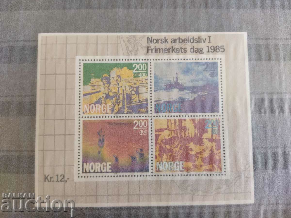 Norway Michel Block No. 5 of 1985 economy - 5 Norway Michel Block No. 5 of 1985 economy - 5