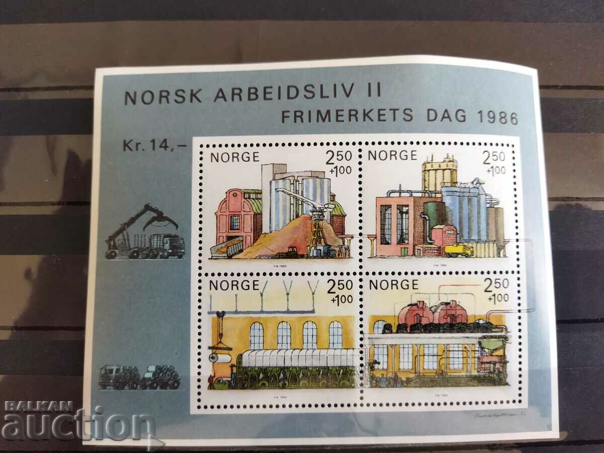 Norvegia Michel Block Nr. 6 din 1986 economie