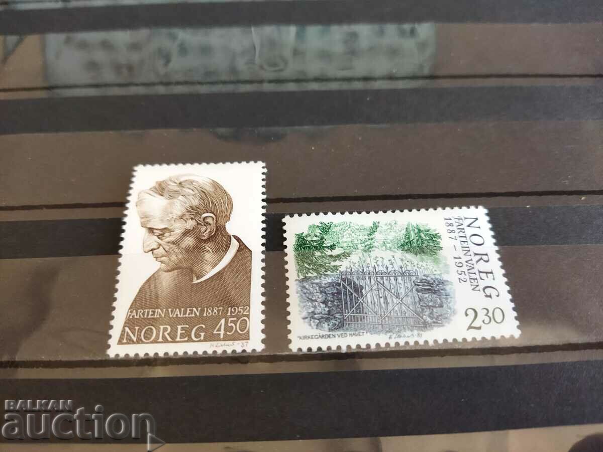Norway Michel No. 973/74 of 1987 notable personalities with price 1.00 BGN | € 0.51 Norway Michel No. 973/74 of 1987 notable personalities with price 1.00 BGN | € 0.51