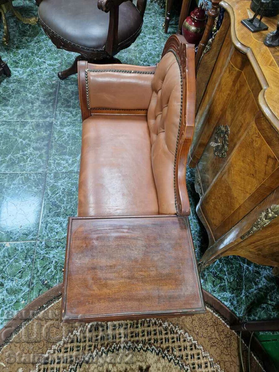 A great antique English parlor bench - 6 A great antique English parlor bench - 6