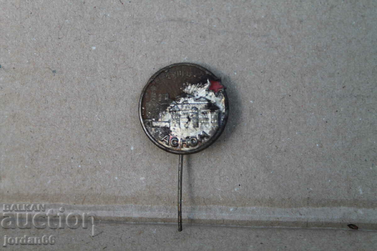 VMRO ASNOM badge /2.8.1944/ VMRO ASNOM badge /2.8.1944/