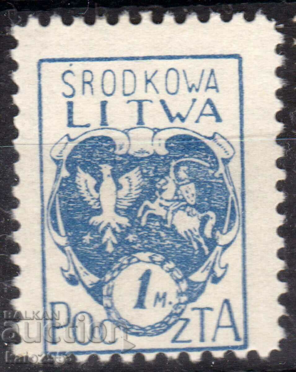 LITHUANIA/Medium/-1920-Regular-Coat of Arms-serrated,MLH