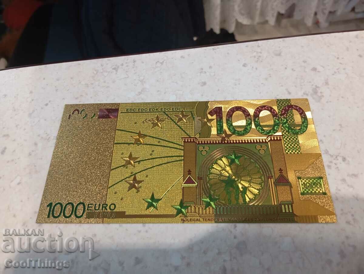 Bancnota de colectare 1000 euro