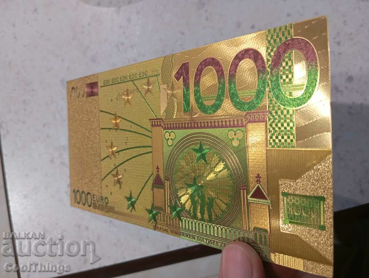 Bancnota de colectare 1000 euro