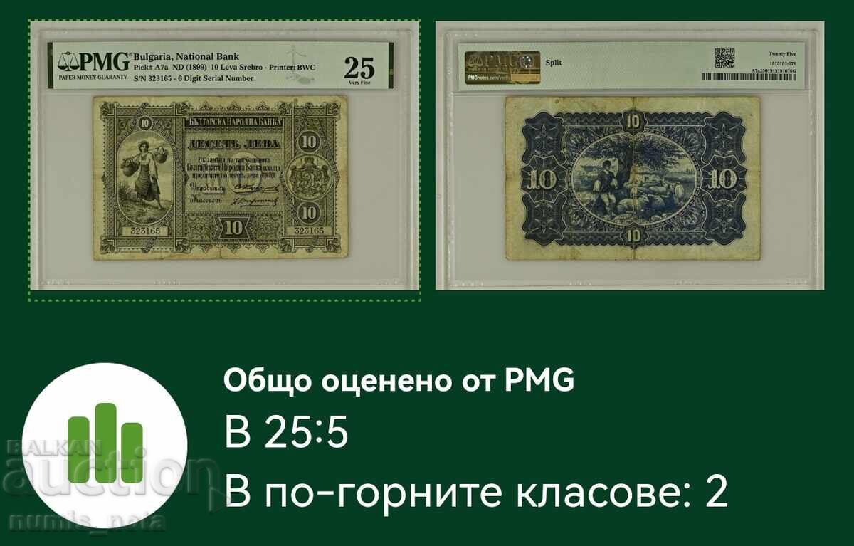 10 leva 1899 year Bulgaria - 5 10 leva 1899 year Bulgaria - 5