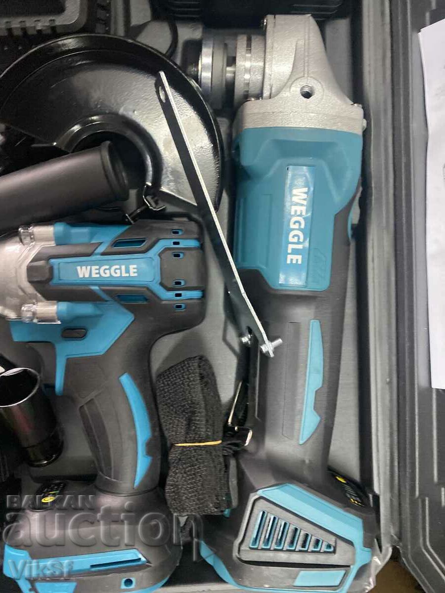 Cordless Brushless - Angle Grinder, Weggle 36V, 10Ah - 6 Cordless Brushless - Angle Grinder, Weggle 36V, 10Ah - 6