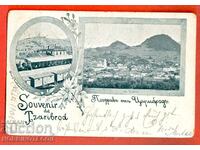 BULGARIA TRAVEL CARD TSARIBROD 10 Cent SMALL LION 1900