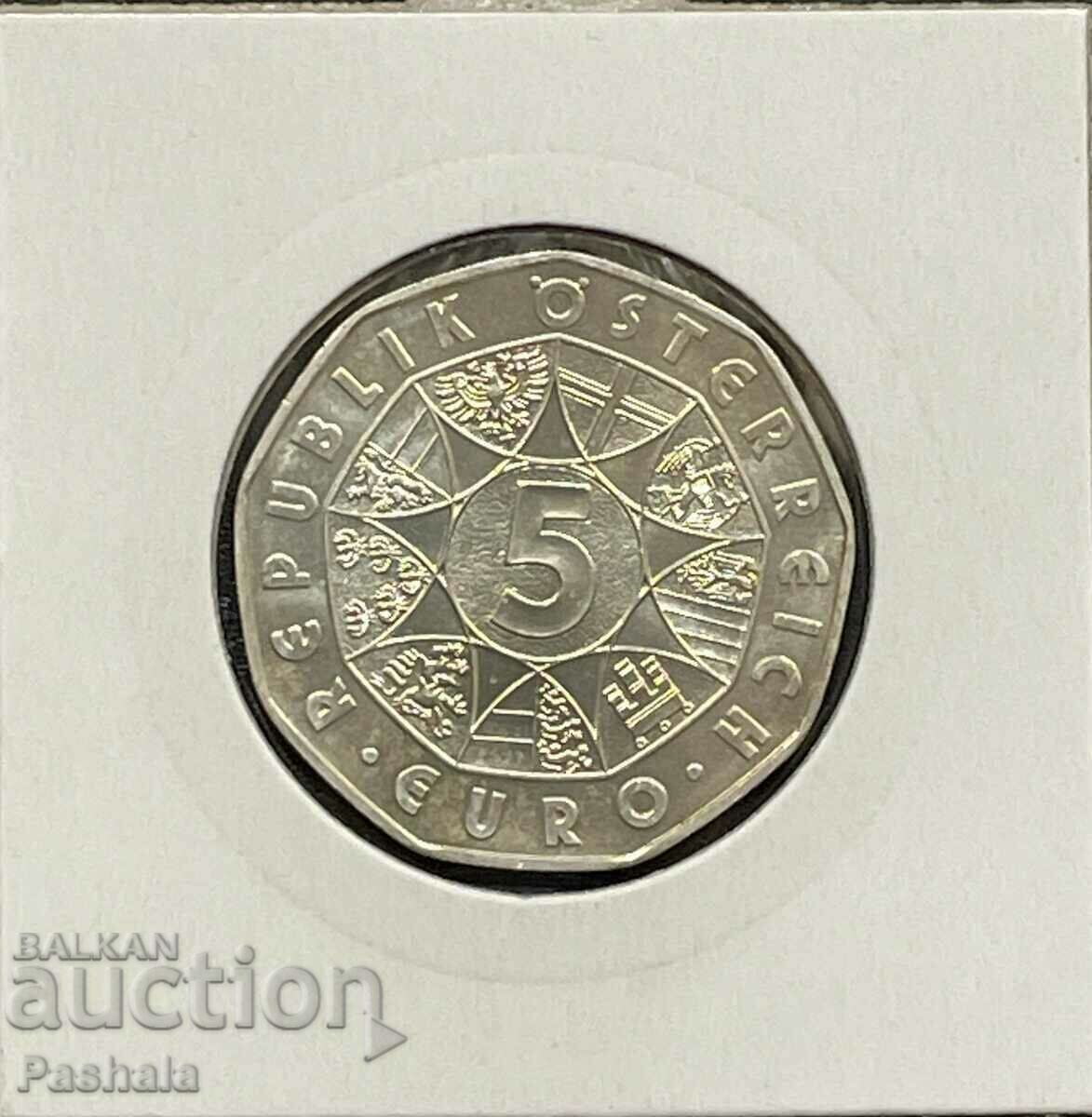 Austria 5 euro 2003 Silver. with price 35.00 BGN | € 17.90 Austria 5 euro 2003 Silver. with price 35.00 BGN | € 17.90