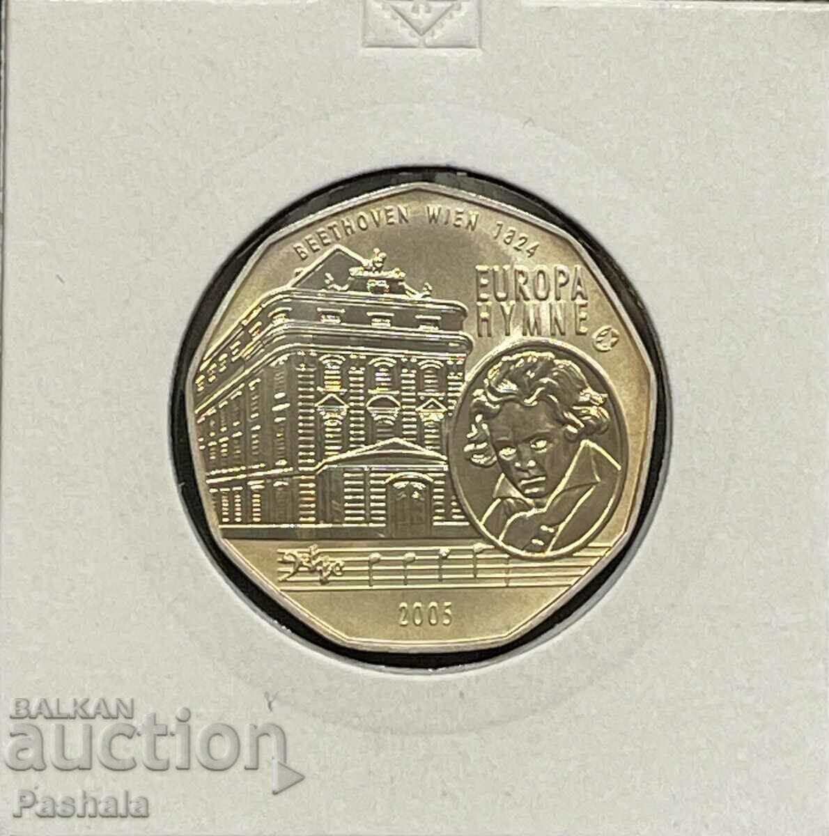 Austria 5 euro 2005 Silver.